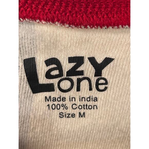 Lazy One Check Flapjack Tailgate Long John Pajamas Multicolor Size Medium - Picture 6 of 11